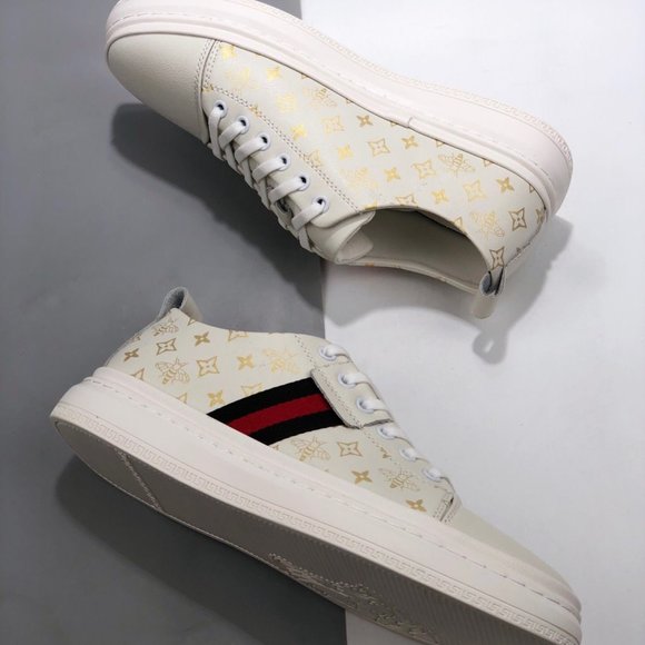 NEWGucci leather casual shoes small white shoes display picture 1